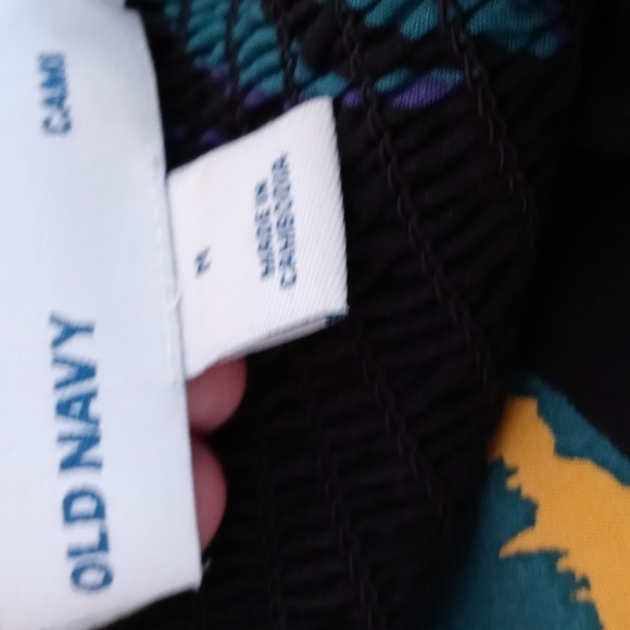 Old Navy medium Cami dress black with floral design - Picture 7 of 7